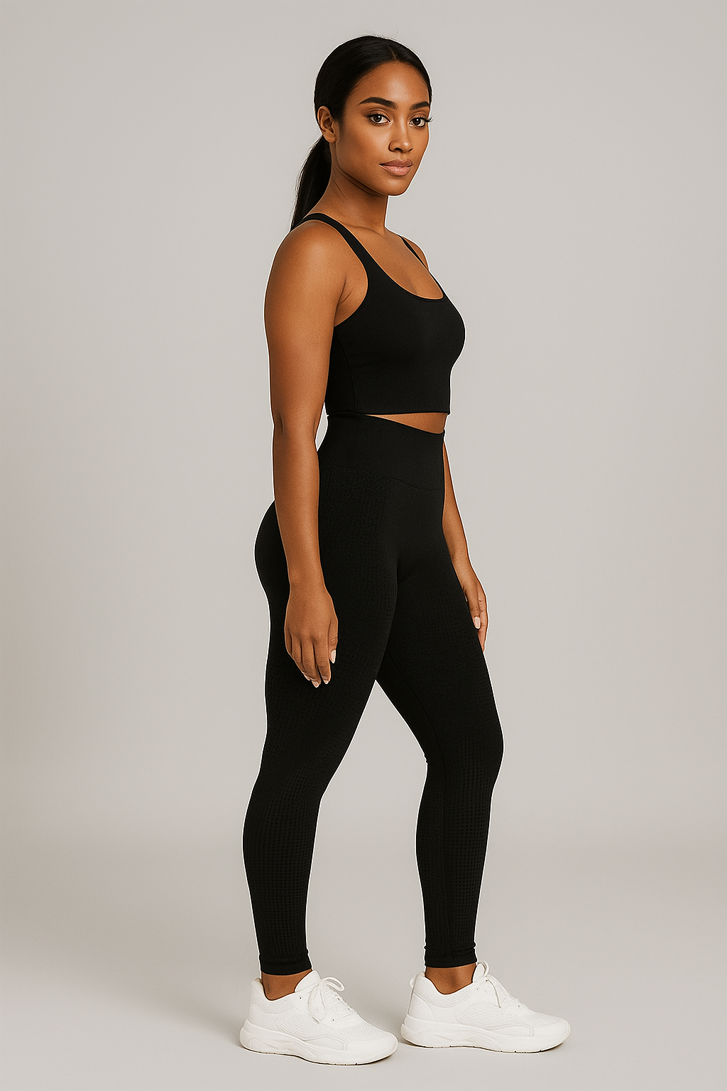 Legging Push-Up Anti-Cellulite Sculptant – Galbe naturel et maintien optimal, coloris Noir