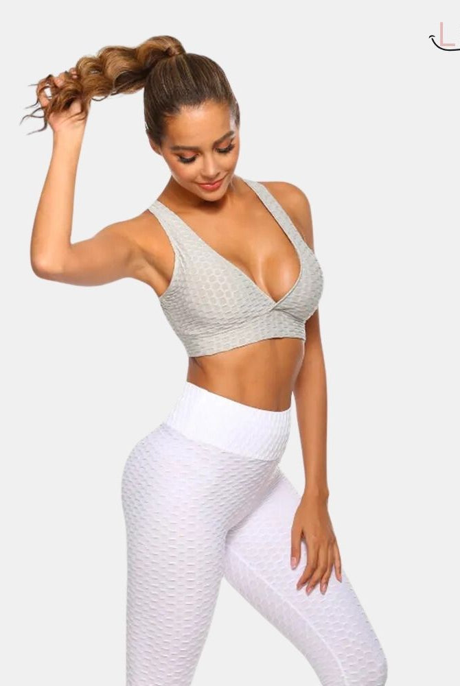 Brassière anti cellulite grise
