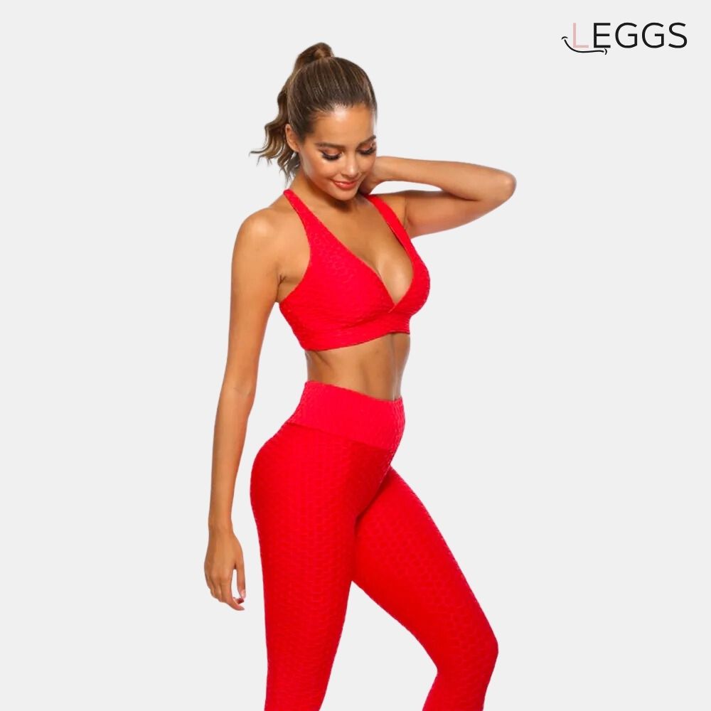 Brassière anti cellulite rouge