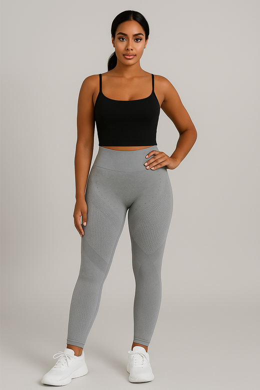 Legging Push-Up Anti-Cellulite Sculptant – Galbe naturel et maintien optimal, coloris Gris clair