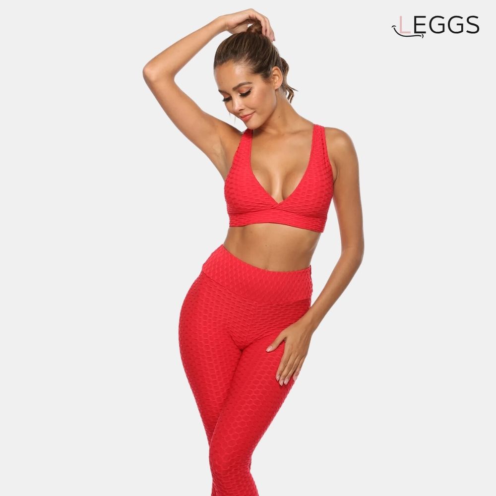 Brassière anti cellulite rouge
