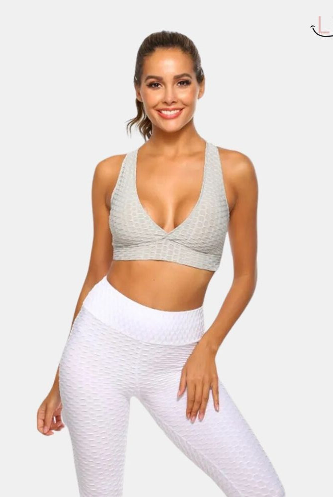 Brassière anti cellulite grise