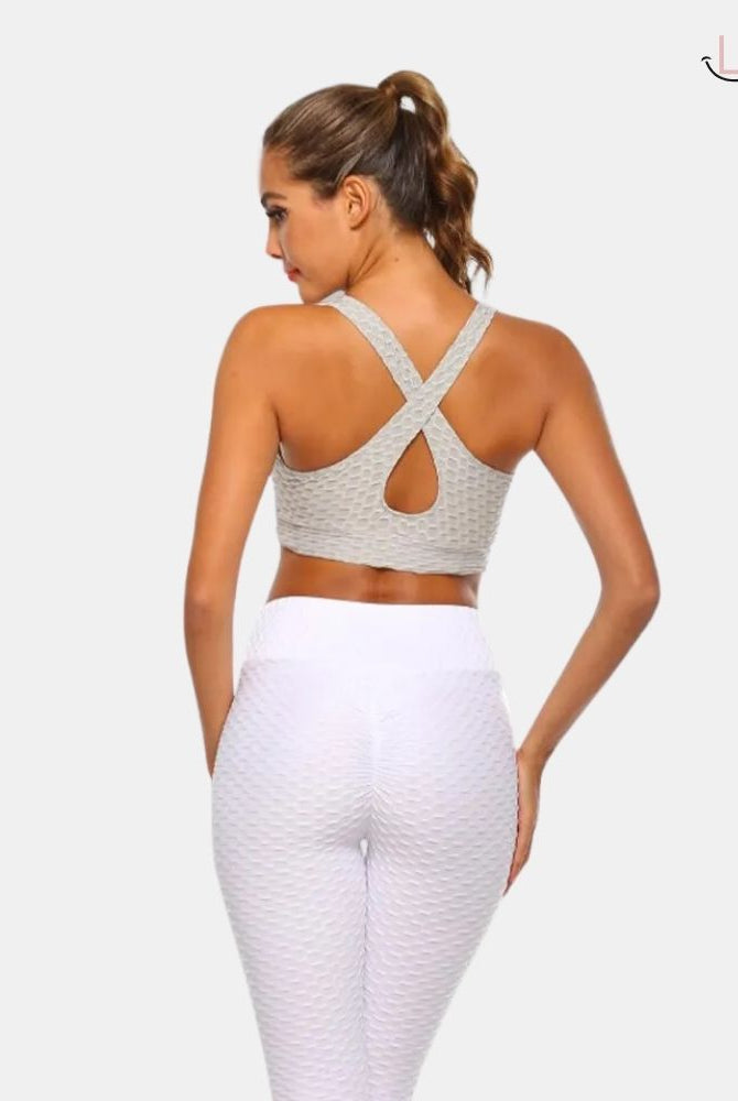 Brassière anti cellulite grise