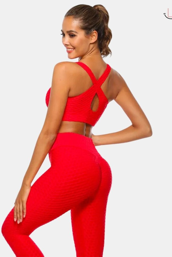 Brassière anti cellulite rouge