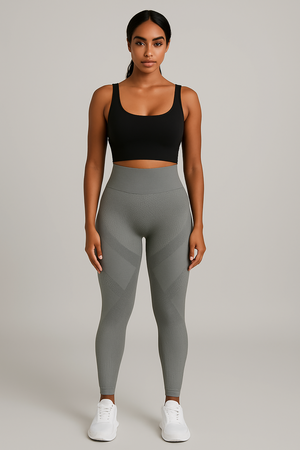 Legging Push-Up Anti-Cellulite Sculptant – Galbe naturel et maintien optimal, coloris Gris