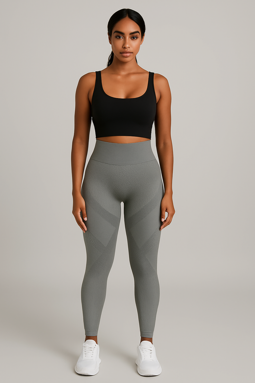 Legging Push-Up Anti-Cellulite Sculptant – Galbe naturel et maintien optimal, coloris Gris