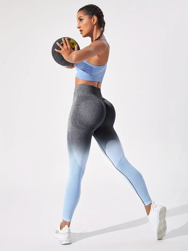 Legging Taille Haute Dégradé de Couleur
