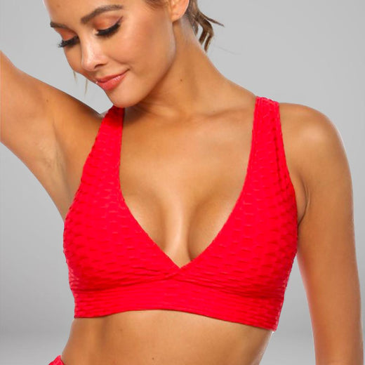 BRASSIÈRE ANTI CELLULITE LEGGS, coloris Rouge