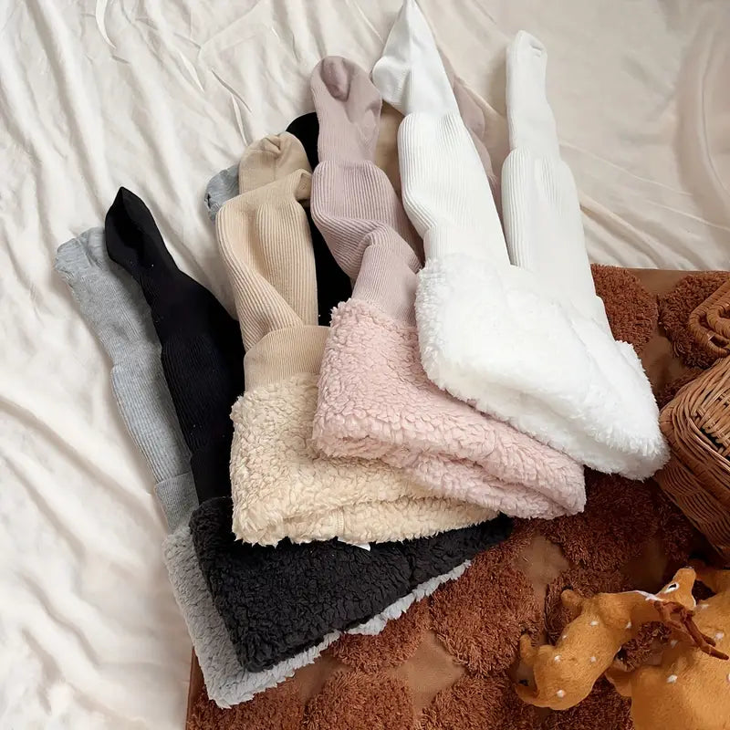 Collants Doublés en Polaire pour Filles