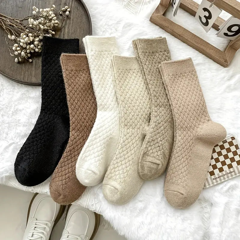 6 Paires de Chaussettes Douces Losange