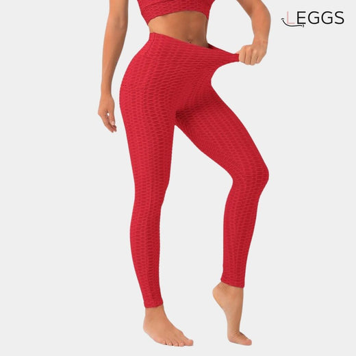 LEGGS PUSH UP ANTI-CELLULITE AVEC 2 POCHES, coloris ROUGE