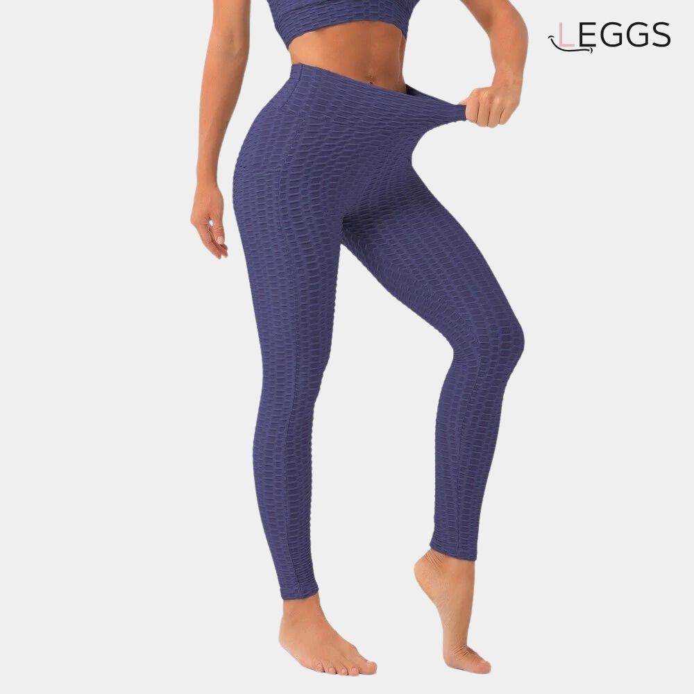 Push up anti-cellulite avec 2 poches, coloris Bleu marine