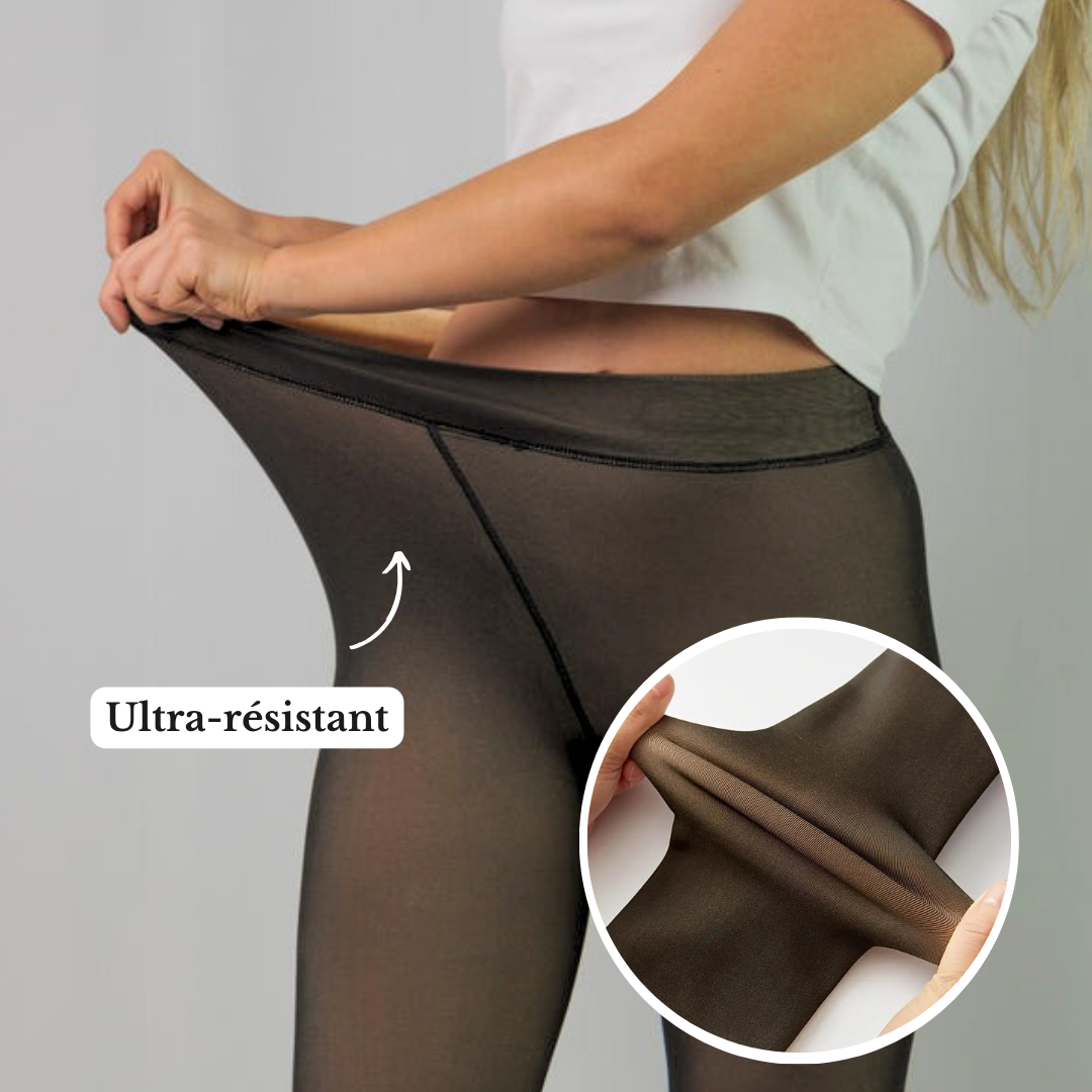 Collant polaire effet transparent