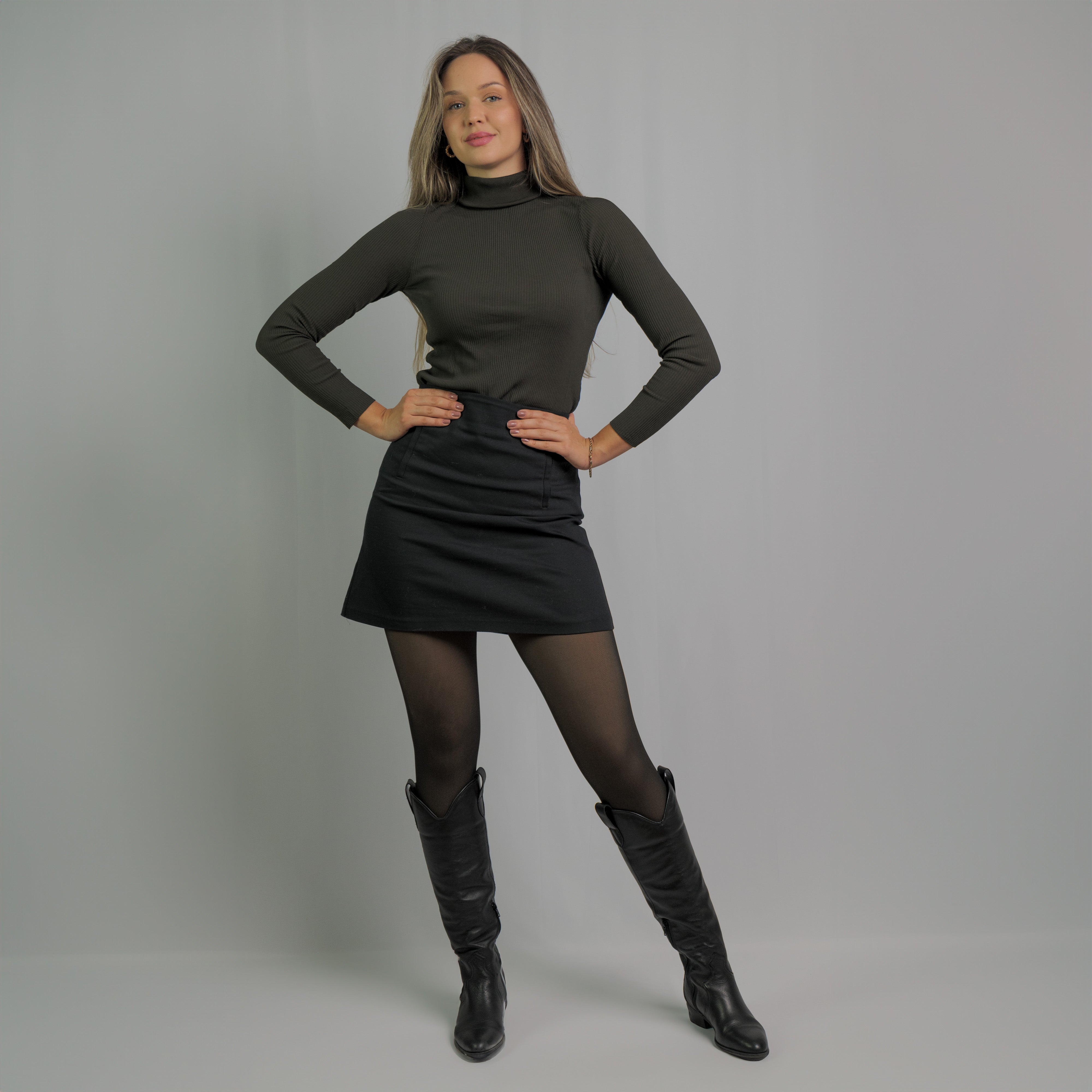 Collant polaire effet transparent