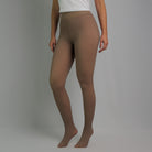 Collant polaire effet transparent, coloris Café