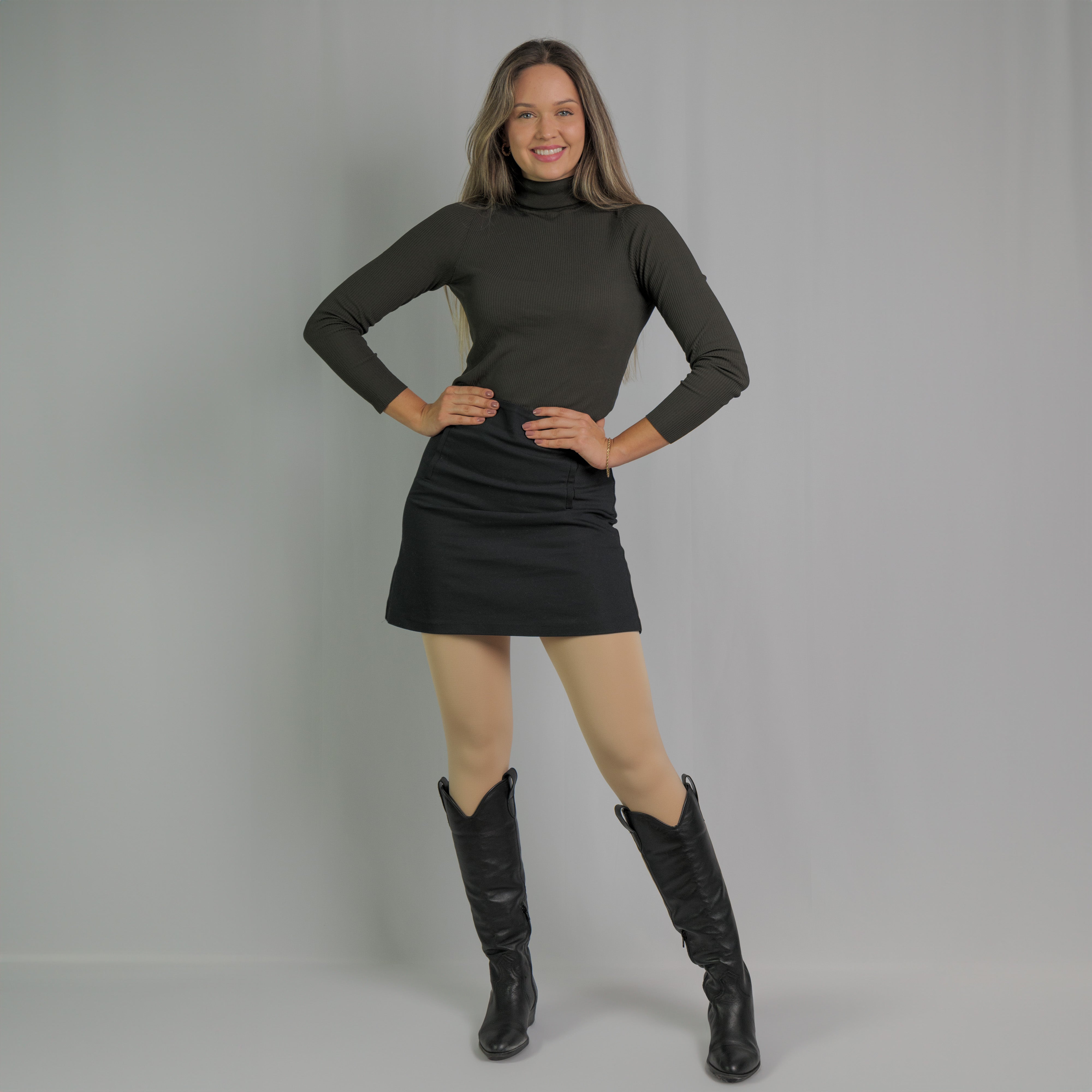 Collant polaire effet transparent