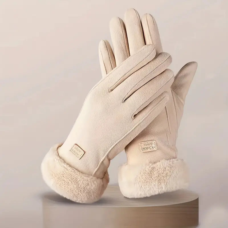 Gants d'Hiver Doublés en Polaire Confortables